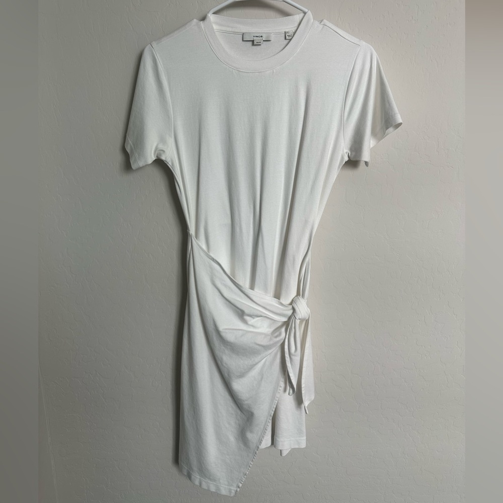 Vince Side-tie faux wrap dress